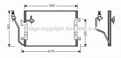 AVA QUALITY COOLING msa5330 -  Конденсатор, кондиционер